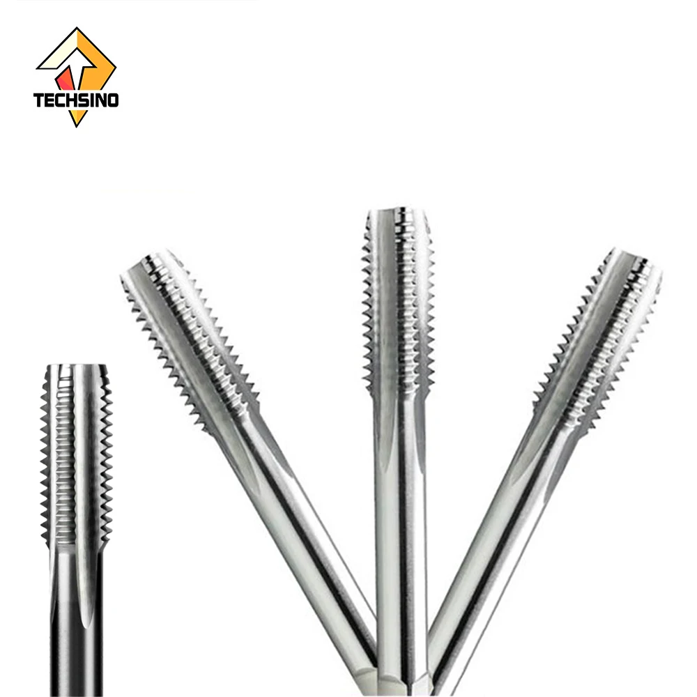 Machine Tap Set, Thread Tapping, HSS (High-Speed Steel) Taps with Coarse and Fine Handles for Machining Operations