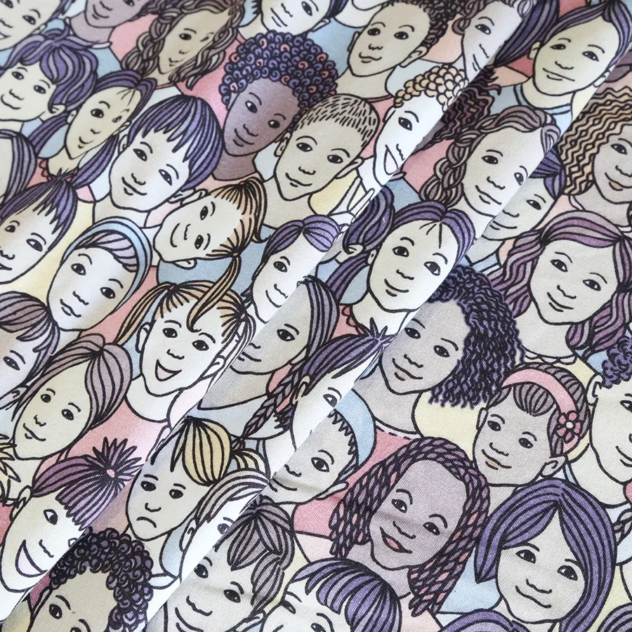 High Quality digital printing on Bamboo french terry spandex fabric