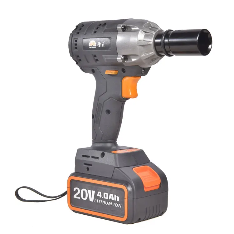 
20V Industry Brushless Maximum Torque 330n.m Lithium Battery Cordless Electric Impact Wrench 