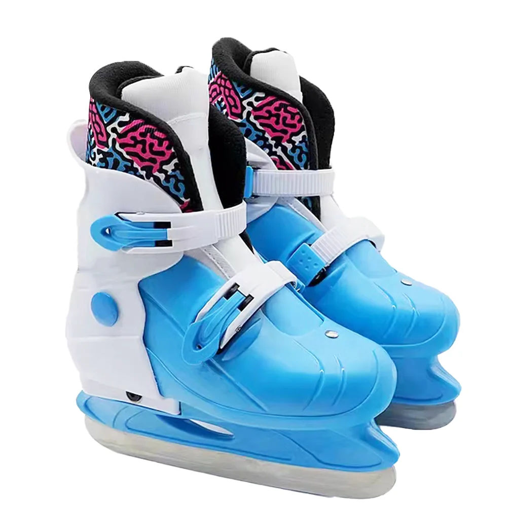 Support Customized Logo Plastic Hard Shell Speed Ice Hockey Skate Shoe