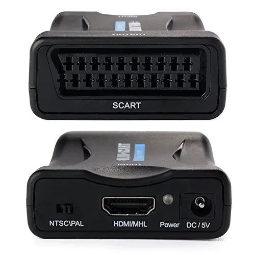 
Hot Selling New Arrival 1080P HDMI to Scart Converter Audio Video Adapter for HDTV/DVD/Set-top Box/PS3/PAL/NTSC 