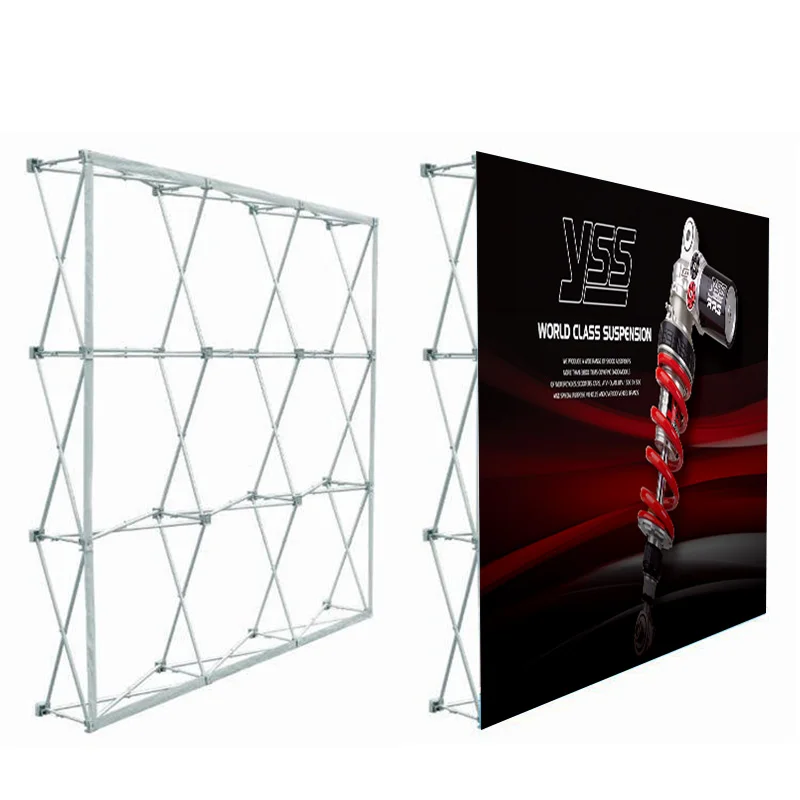 Wholesale 8*8 ft advertising frame backdrop stand wall system banner fabric pop up display