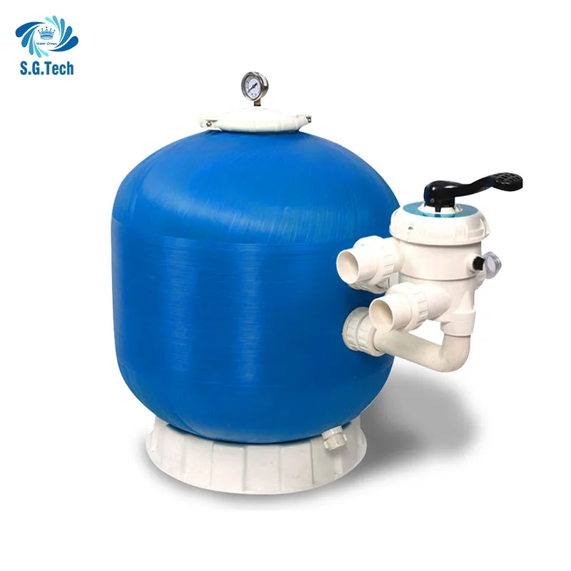 Water Crown High Quality Top/Side Mounted Sand Filter Tank High Quality Swimming Pool Filters