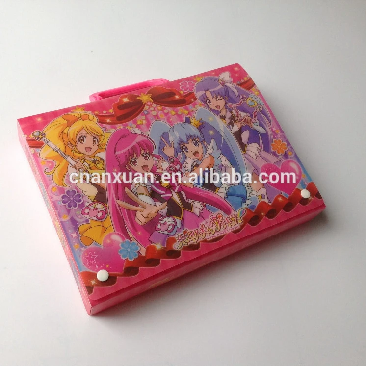 
student Decorative expanding File folder bag with handle 