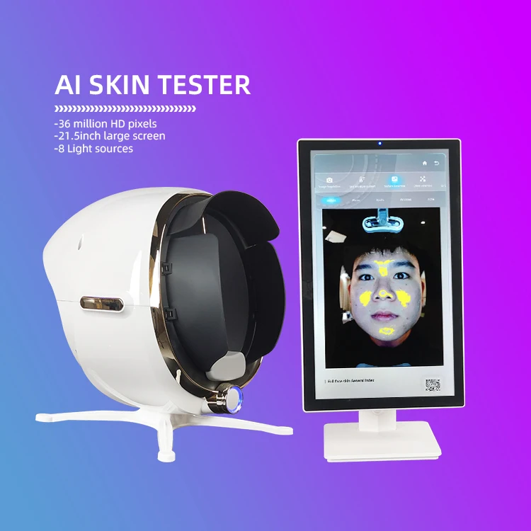 Профессиональный Интеллектуальный imager Moji AI сканер для нанесения текста на кожу лица 3d аппарат определения цвета кожи