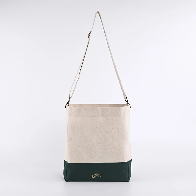 New arrival fashion personality design  wholesale with custom printed logo Leisure vintage canvas cotton messenger shoulder bag