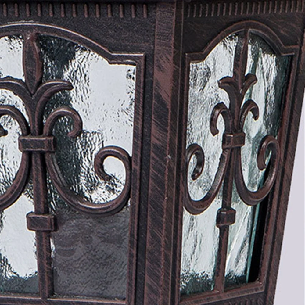 China factory Aluminum Waterproof Outdoor European classic Yard Fence lamp retro Led Post Cap Main Gate garden Pillar Light