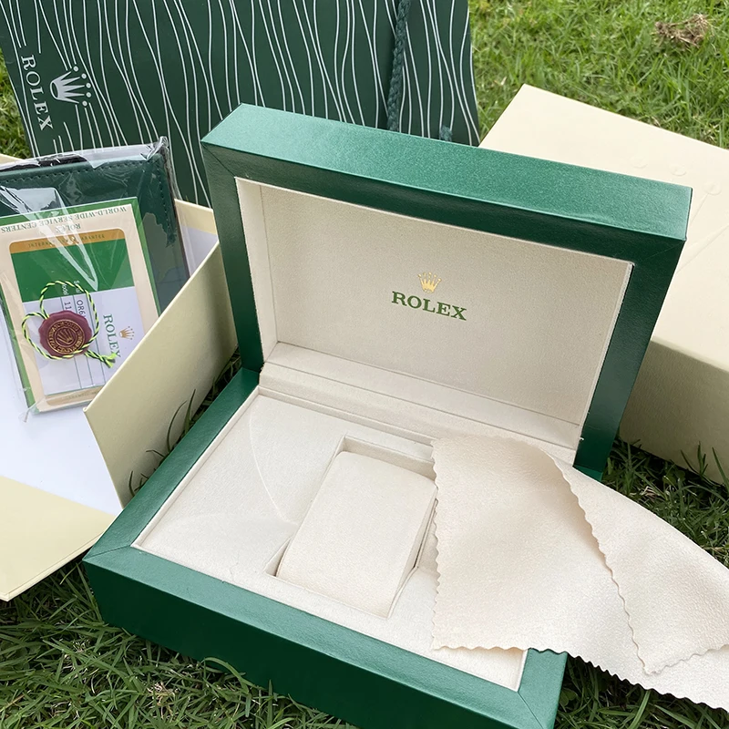 
High quality stock wooden green packaging rolexables watch box 