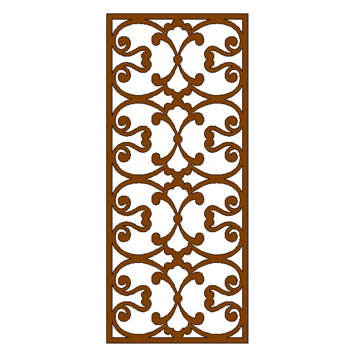2021 New product  Veradek Web Decorative Outdoor Divider Set with Stand, Corten Steel  fence