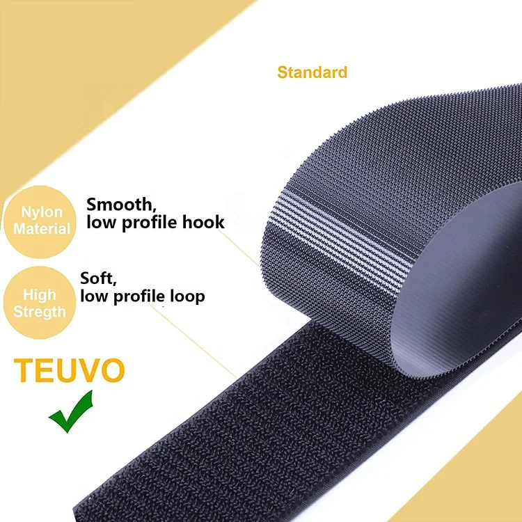 Hot Sell Velcroes 100% Nylon No-Scratch Hook and Loop Low Elasticity Eco-friendly and Soft Injection Hook