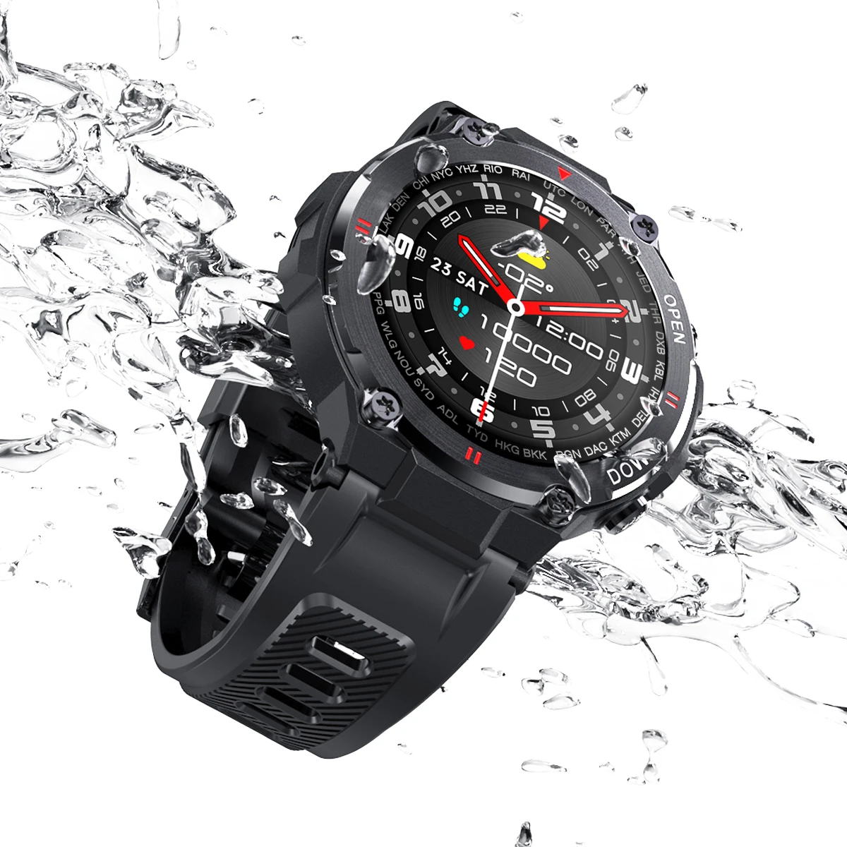 Смарт-часы CACGO K22 2021 сенсорный экран фитнес-трекер артериальное