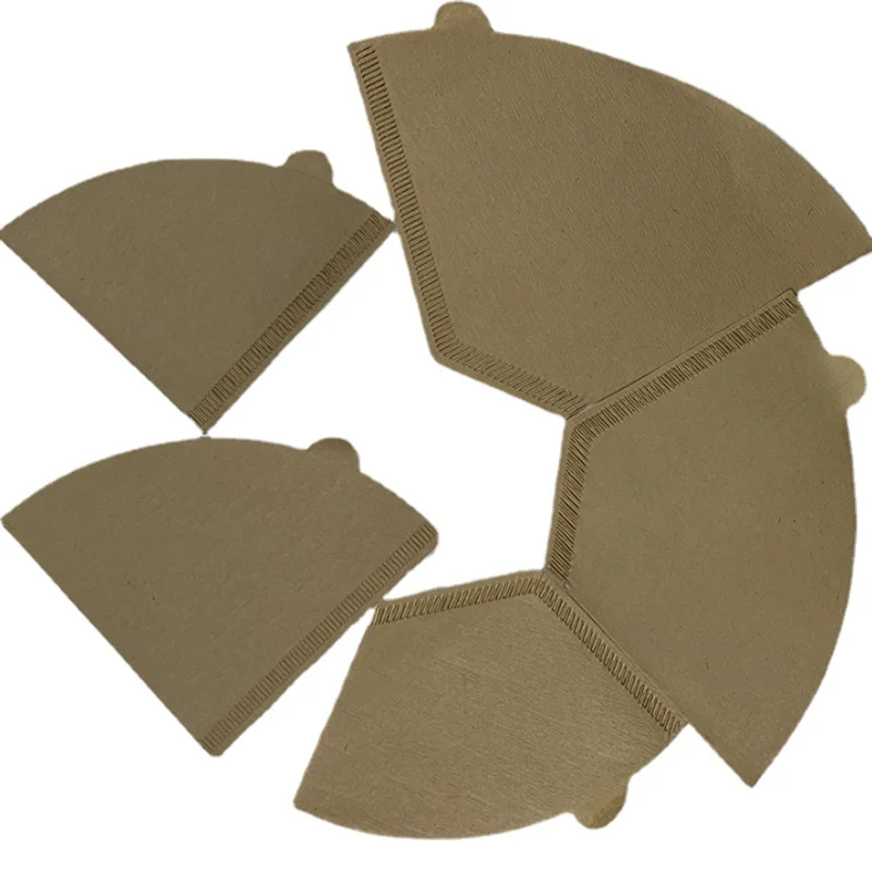 New Product Ideas 2024 High Quality Coffee Filter Paper V01 V02  / U shape Barista Pour Over Drip Coffee Paper Filter-100pcs/bag