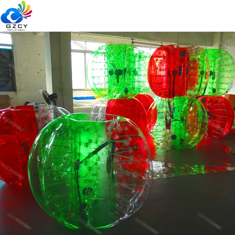 Funny adult body bumper ball suit inflatable bubble football soccer ball on sale
