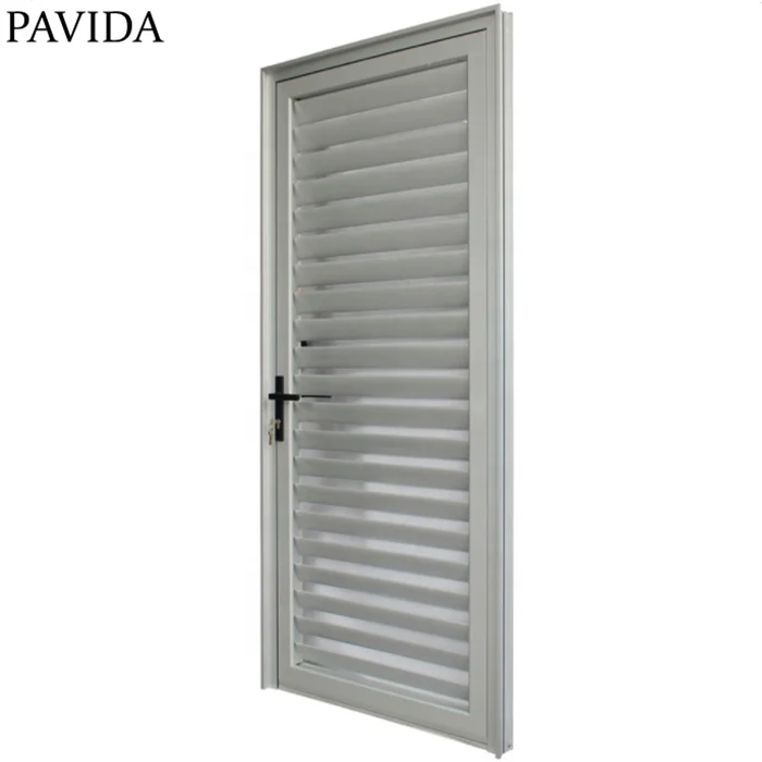Good quality Australia aluminium ventilation casement louver door shutter door for house