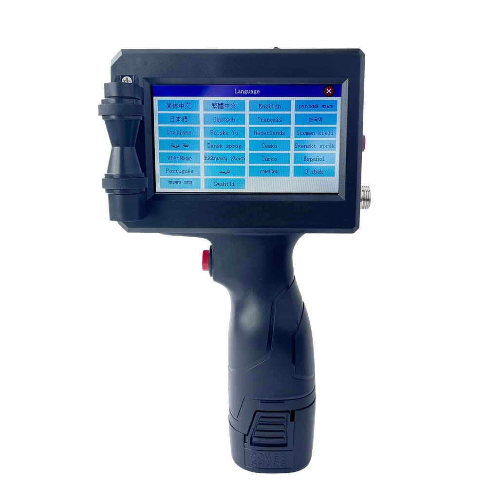 2024 Hot sale Product Mini portable handheld inkjet expire date time logo QR code printing machine handheld gun Inkjet Printer