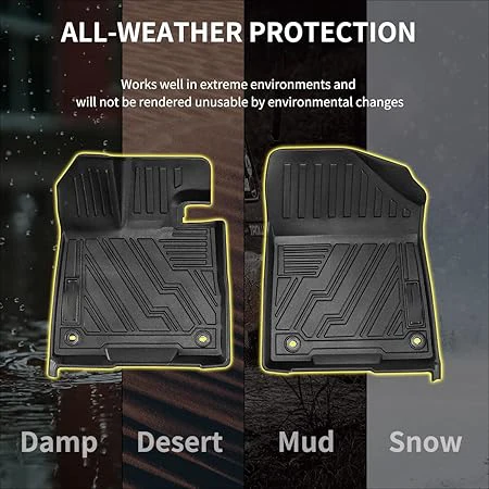 Muchkey Factory Price  Durable Floor Mats For Toyota rav4 Interior Car Accessories TPE Car Floor Mat 3D 5D 7D Car Mats
