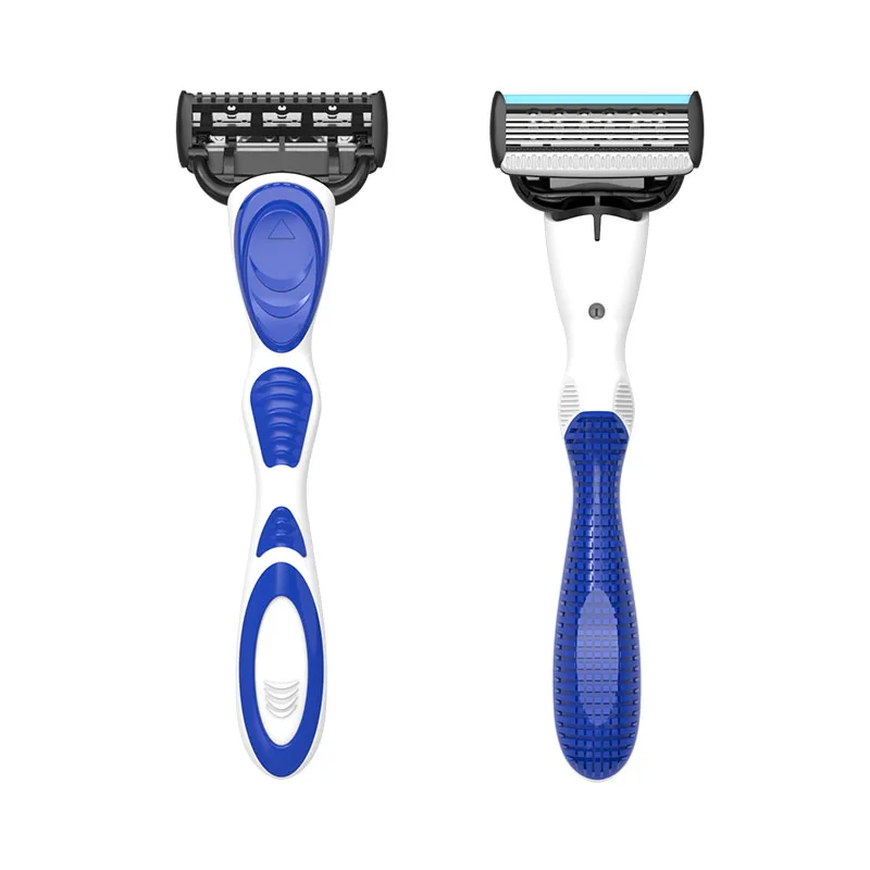 Low Price Plastic Handle Razor 5 Blade Shaving Razor Man Reusable Recycled Razor