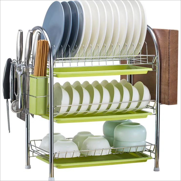 Stainless steel sink racks in the kitchen dry the dish rack drain storage  water drain rack storage holders