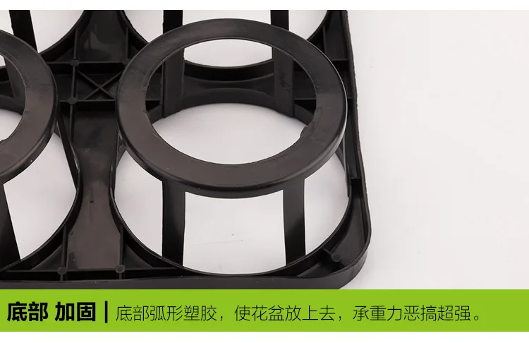 Wholesale 12 15 Cell Plastic Flowerpot Holder Black Small Square Fixed Tray Seeding Flower Pot Nursery Tray