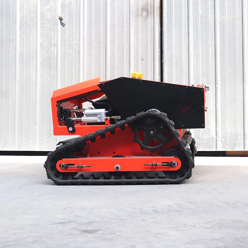 Free shipping robotic remote lawn mower with CE &EURO-5 new design adjustable lift lawn mower for home use