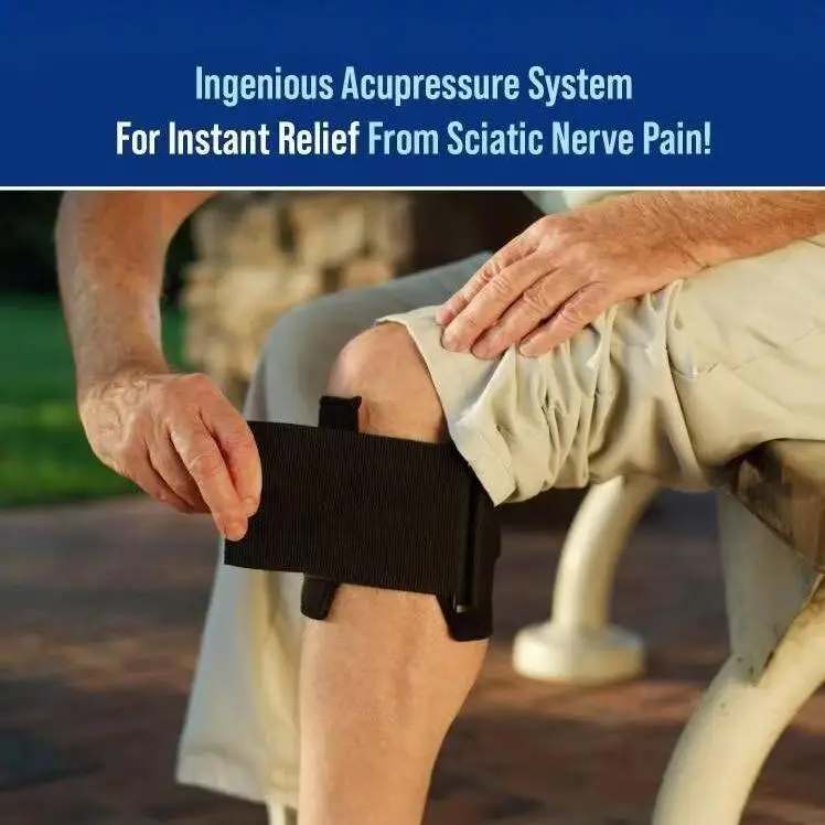 Plus Acupressure System Sciatica Pain Relief Brace For Sciatic Nerve Pain Lower Back Hip- Knee Brace With Pressure Pad Targeted