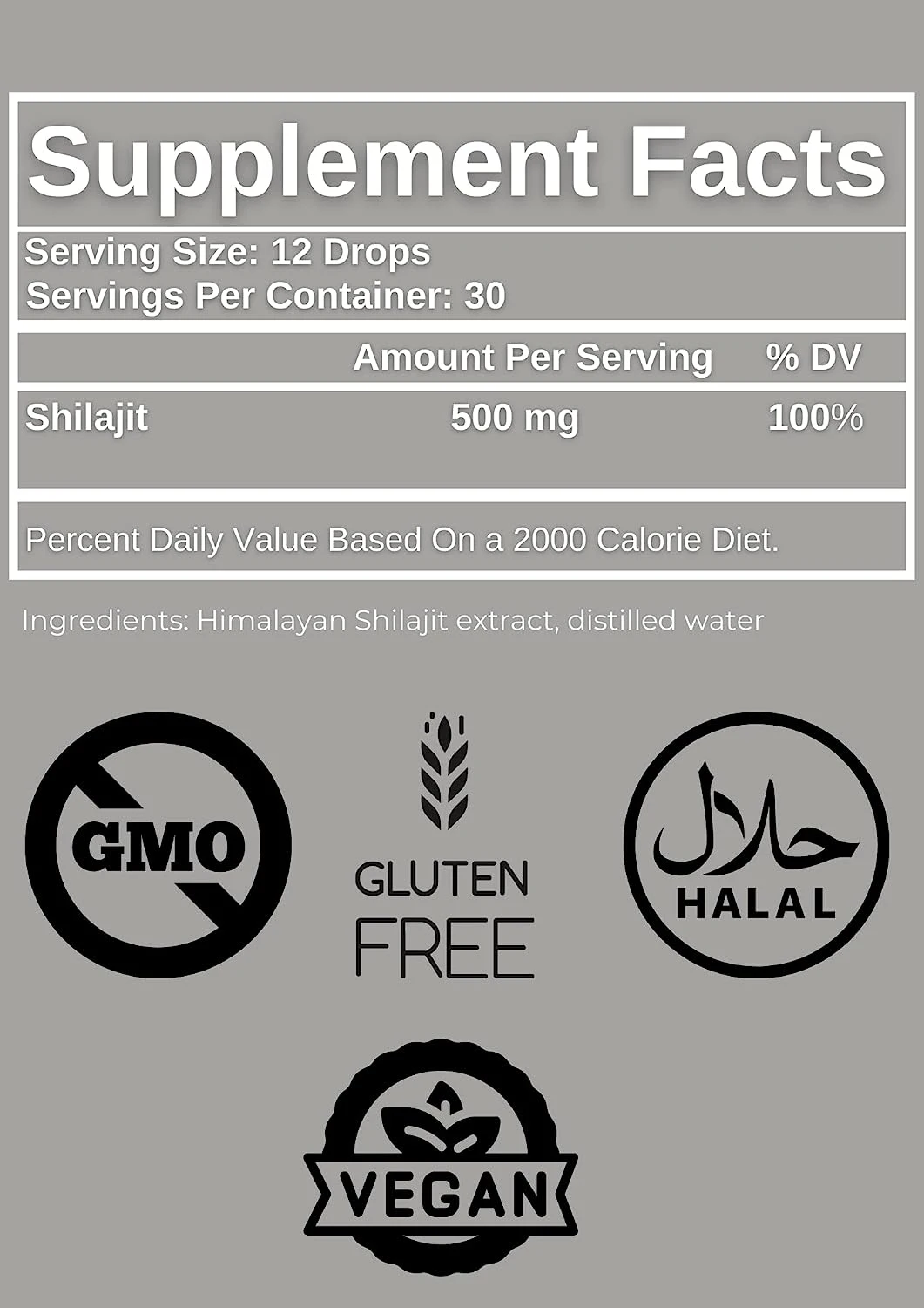 OEM Private Label Himalayan Shilajit Drops 100% Pure , Himalayan Shilajit liquid drops Fulvic Acid Sun dried shilajit liquid