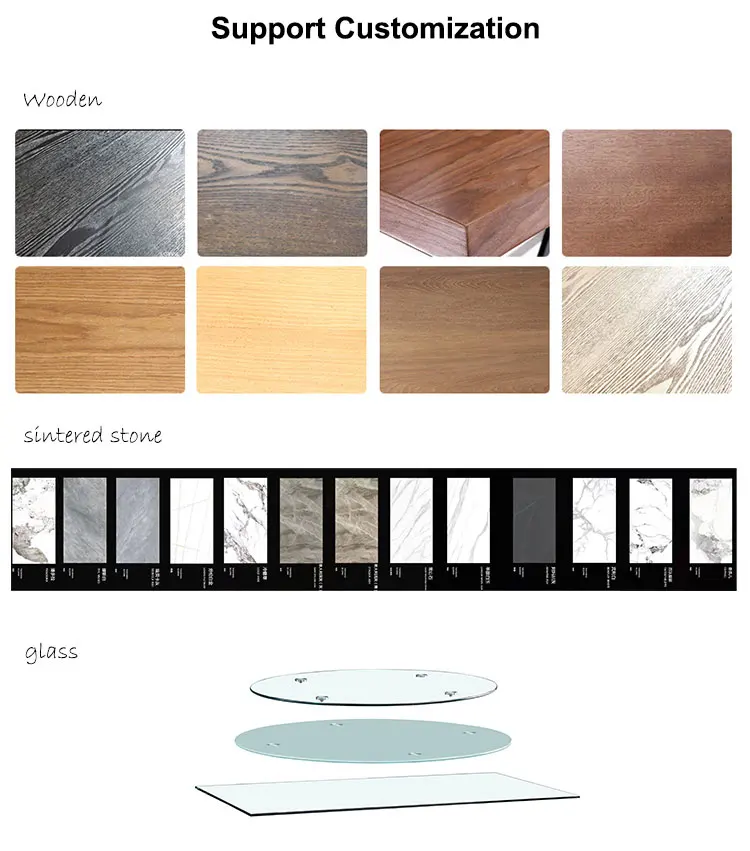 Modern  Home Furniture Dinning Room Set Wooden Round Dining Table