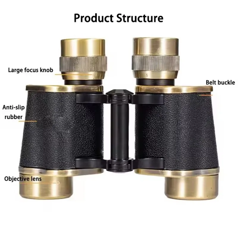 Outdoor 8x30 bak4 russian binoculars full metal telescope black with coordinates high resolution compass
