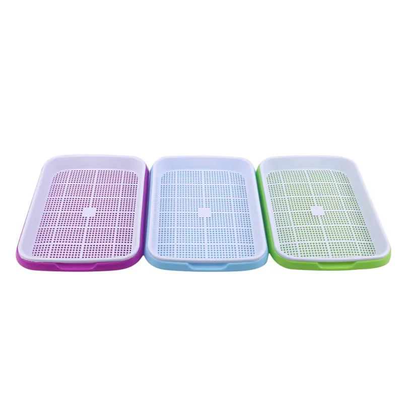 Plant Plastic Breathable Cover Nursery Pot Grow Box Germination Seeding Plate seedling trays plastic nursery