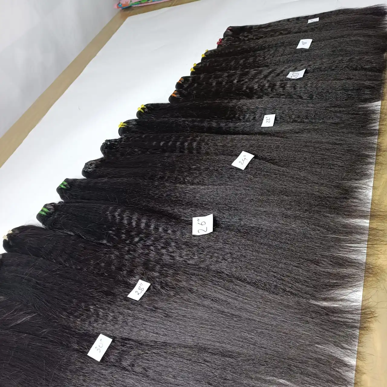 Kinky Straight Weft Hair Double Drawn 100 Virgin Hair No Chemicals No Shedding No Tangle Genius Weft Made In Vietnam Full Color