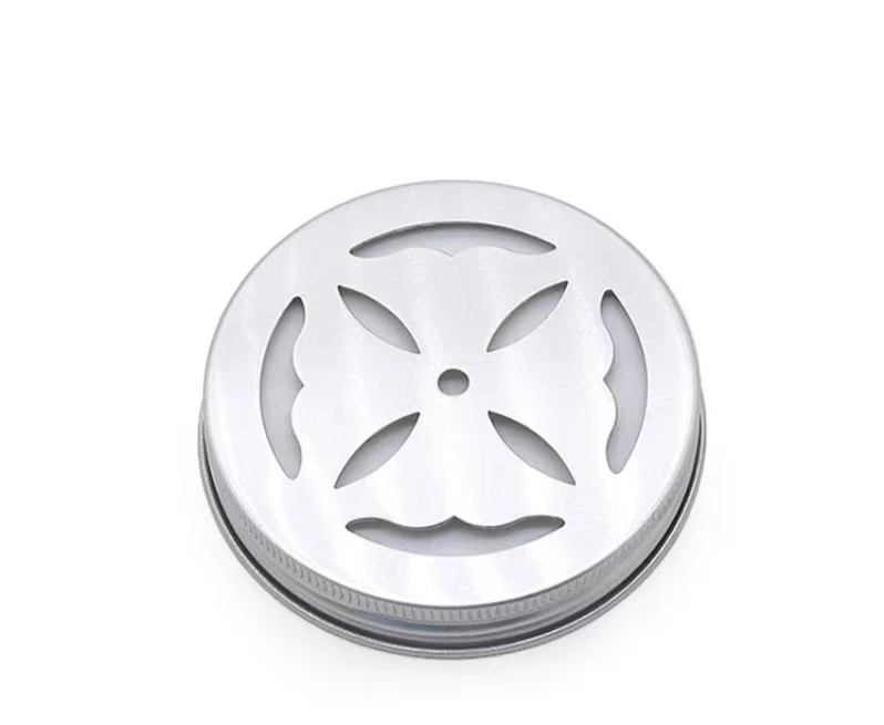 Wholesale Custom Metal Car Perfume Gel Packaging Jar Container 120ml 4 oz Aluminum Round Tin Jar with Hollowed-out Screw Lid