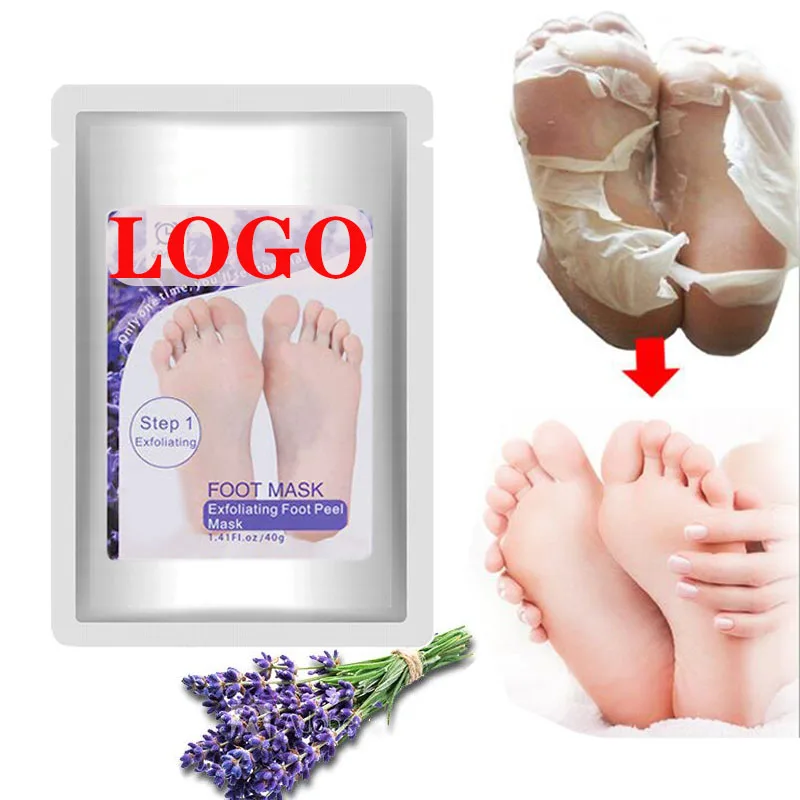 wholesale best seller organic private logo label exfoliating peeling feet foot peel mask