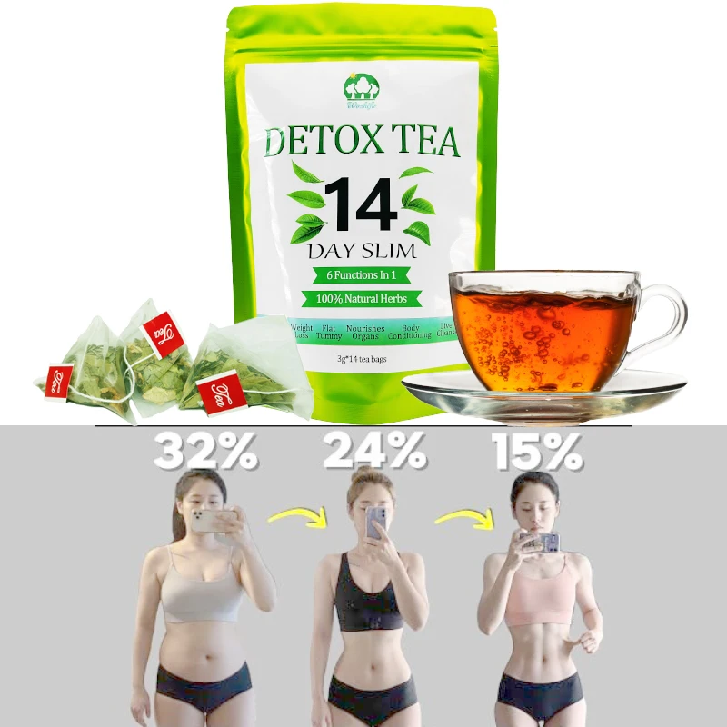 hot selling ready to ship wholesale  customized design natural flat belly diet tea