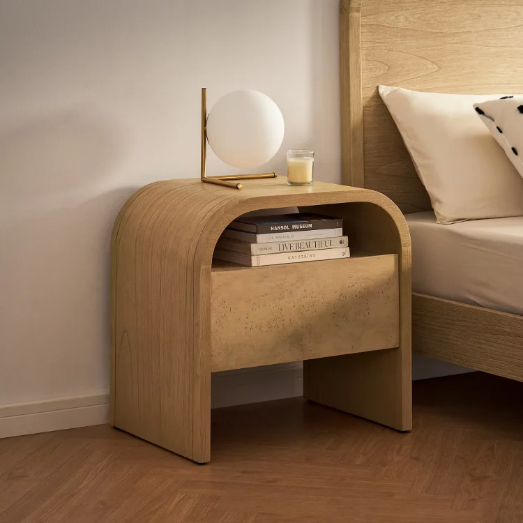 Customized Manufacturer Nordic Drawer Bedroom Bedside Night Table Ultra-narrow Storage Cabinet Living Room Coffee Side Table