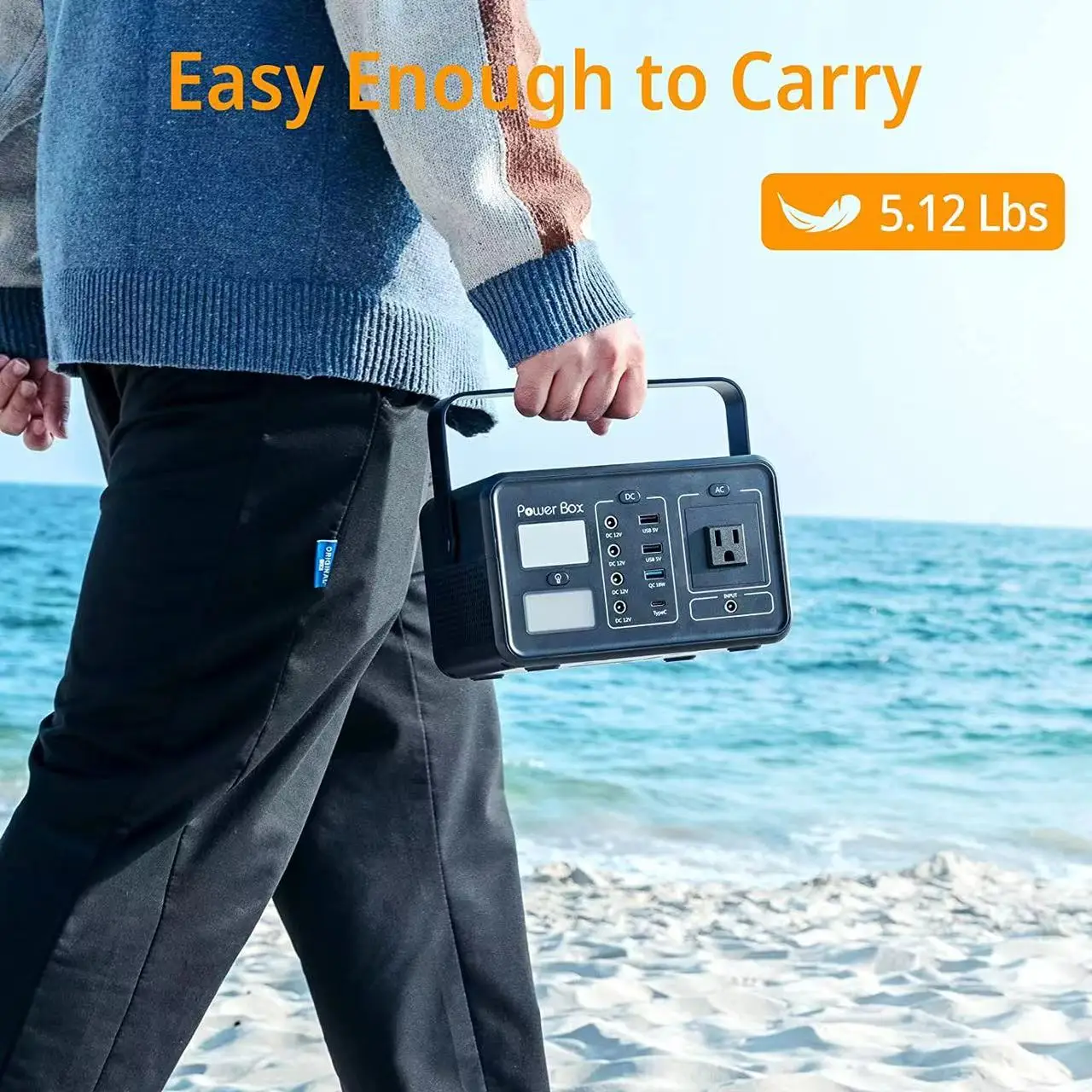 200W Portable Power Station  with 60W Folding Solar Panel Foldable Solar Panel Kit or Camping Solar Charging generator System