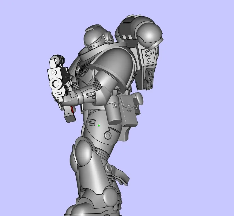 Customized anime character model sla 3d printing warhammer 40k space marines