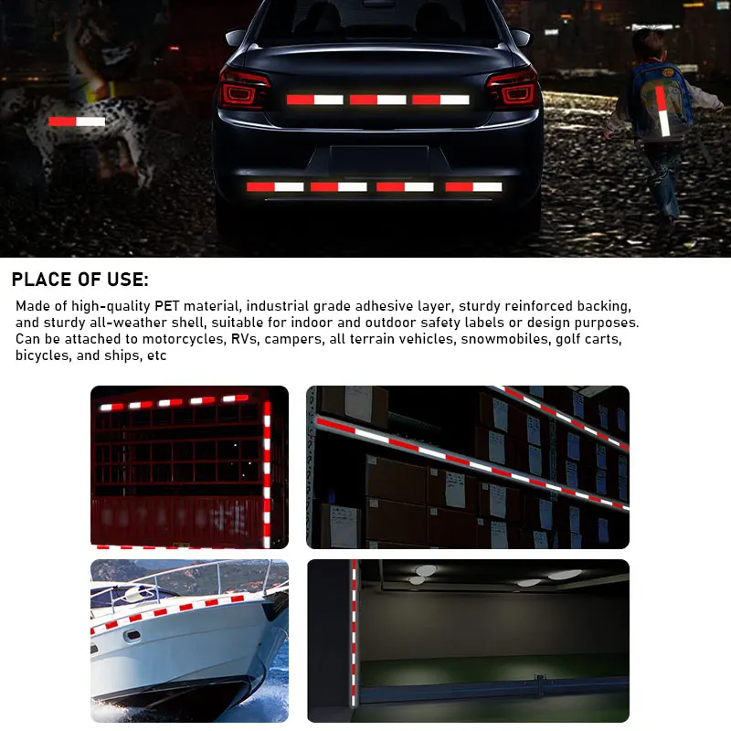 factory direct sales pink magnetic double sided reflective tape