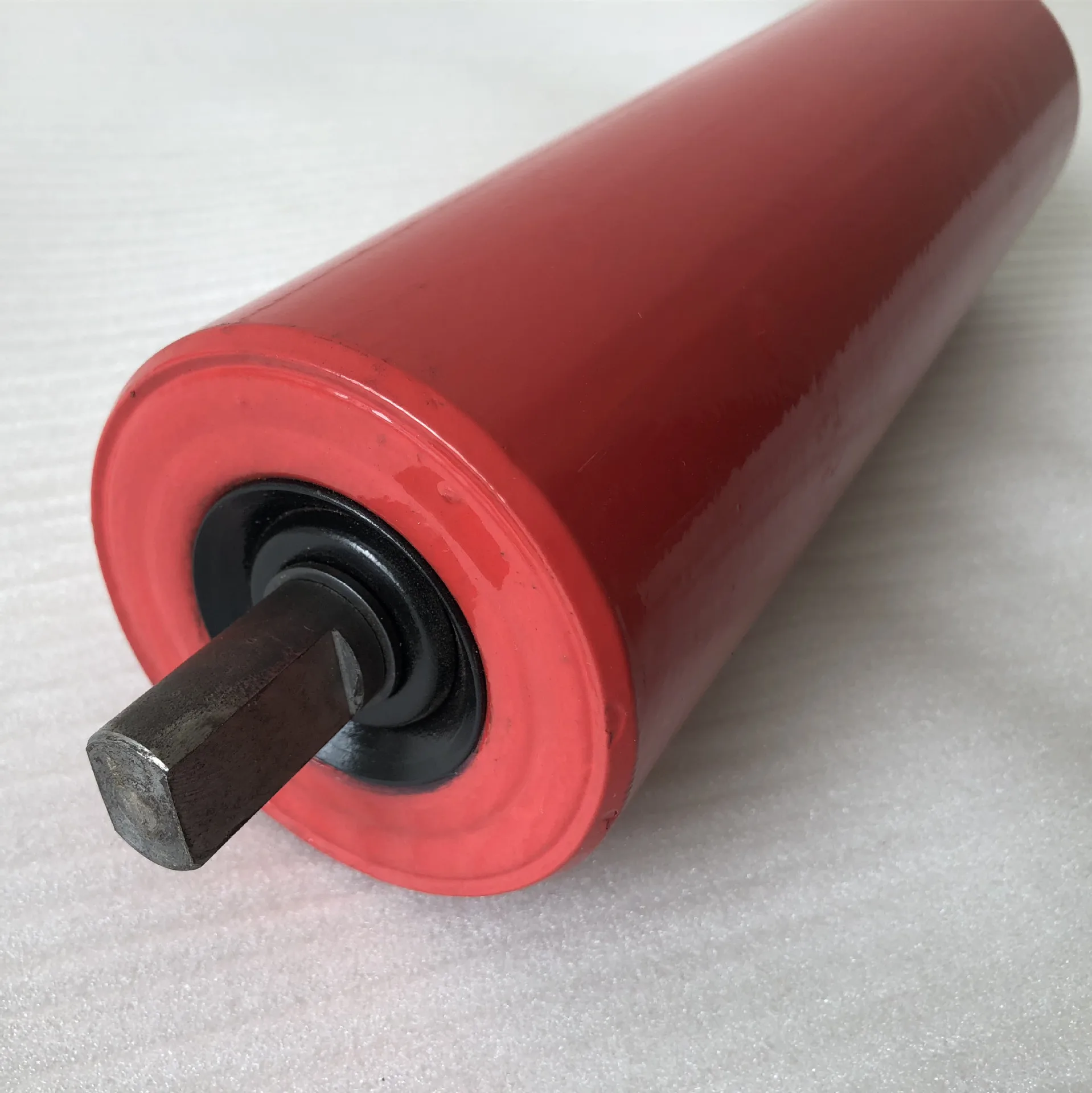 Conveyor buffer idlers parallel discharge trough buffer idlers are used in mines