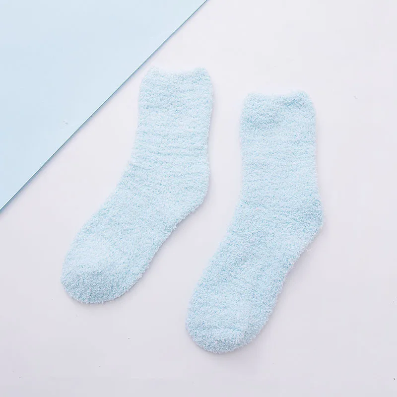 Winter Autumn Ladies Thickened Microfiber Cozy Fluffy Fuzzy Socks For Women