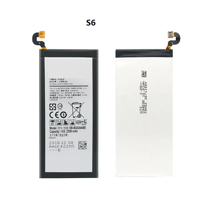 Новый оригинальный аккумулятор для Samsung S6/ S6 Edge/ S7/ S7 S8 EB-BG920ABE EB-BG925ABE EB-BG930ABE EB-BG935ABE