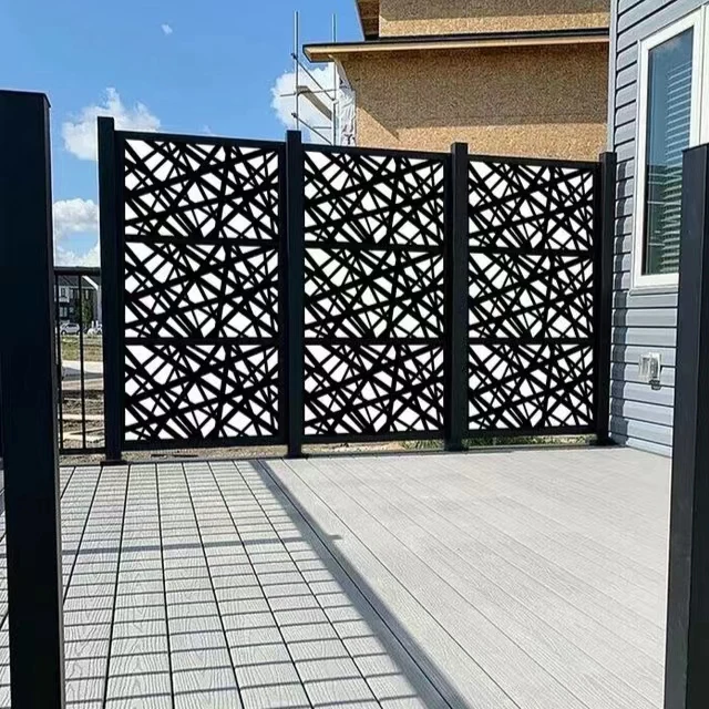 swimming pool fence garden fence private screen Completely customized according to drawings beautiful pattern
