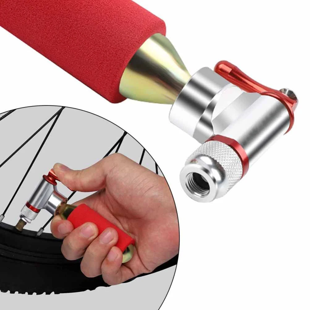 Fast Mini Wireless Bicycle Air Pump Portable CO2 Compressor with Schrader Presta Valve for Bike Use