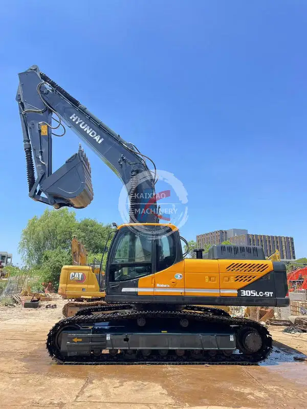 Hyundai 305-9T used excavator excavadora backhoe  30 ton in stock crawler digger hydraulic machine secondhand low price cheap