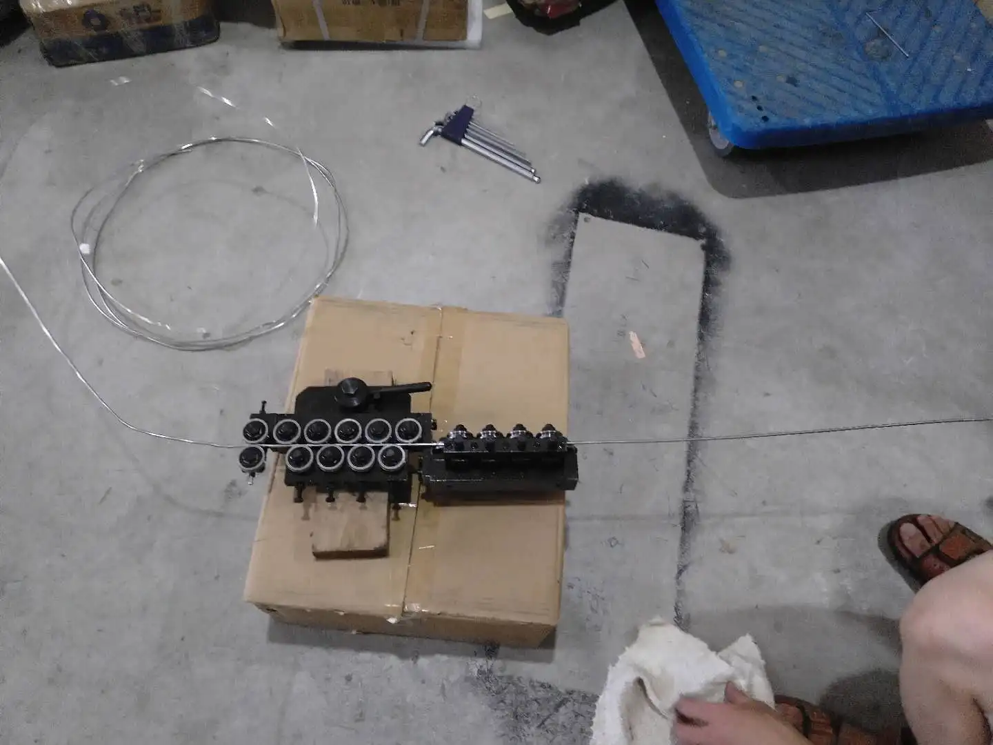 Hot Sale 0.8-1.5mm 1.5-3mm Steel Cable Wire Straightener JZQ18/30 Straightening Device