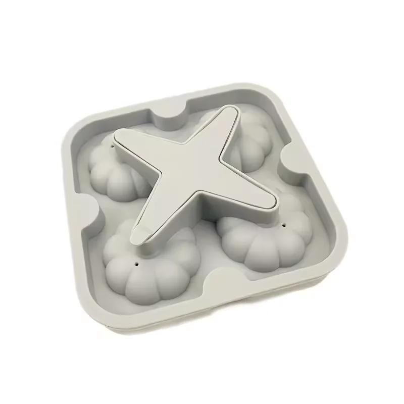 Latest design ice cube mold silicone ice block moulds ice ball maker for wine silicon mold with lid