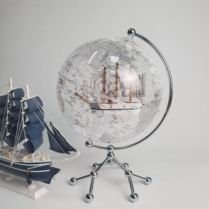 Wellfun Fathers Day Gift Earth Globe Ornament Trending Products 2024 New Arrivals Novelty Gifts Globe Earth Map