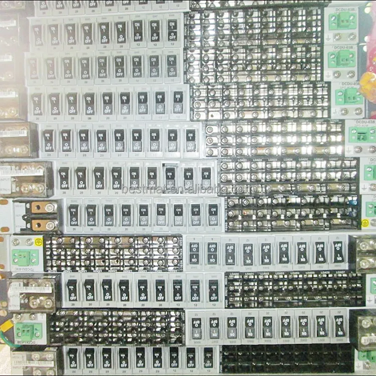 В наличии оригинал питания для телекоммуникационного оборудования 1U 19 дюймов шкаф 9 канала BBU RRU постоянного тока блок распределения DCDU-03B
