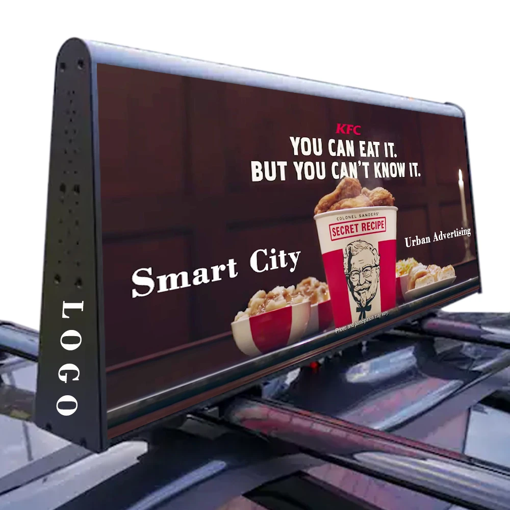 Taxi Top Led Oem Odm Custom Led Module Screen Display Manufacturer Factory High Brightness 3G 4G Mobile Advertising Signs Screen