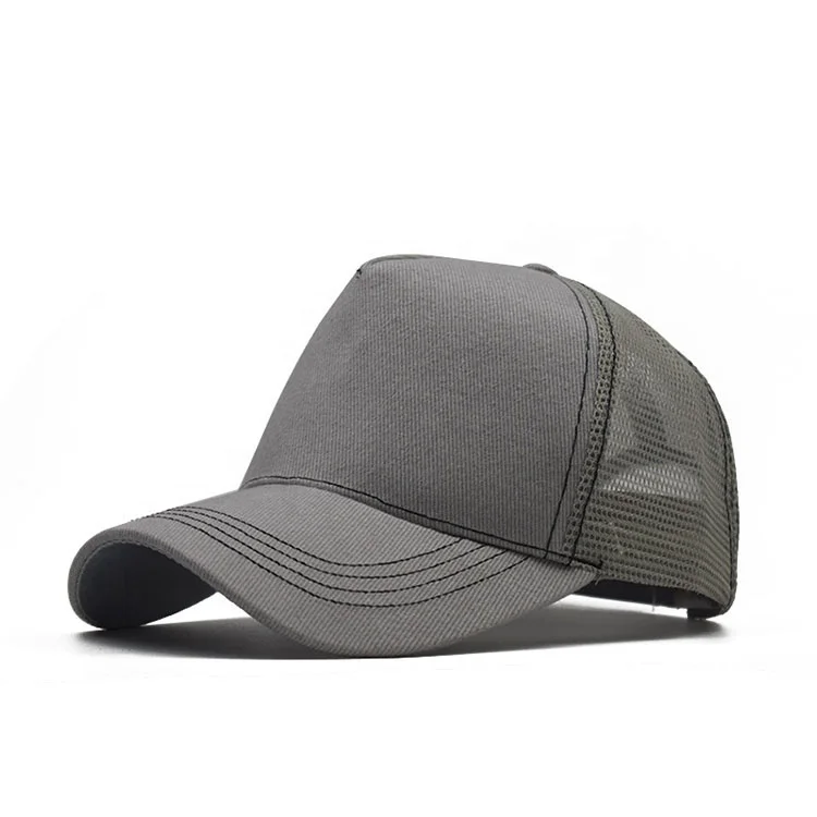 Unisex spring summer hip hop cotton blank man two tone cap baseball cap with mesh logo custom