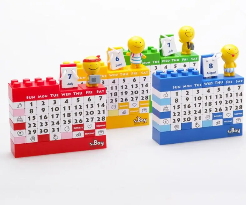 DIY Custom Wooden Block Calendar Desk Calendar